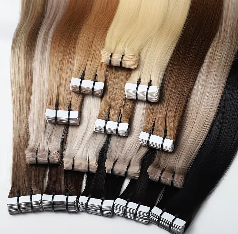 Invisible Tape In Extensions Real Hair - Накладные пряди из натуральных человеческих волос,