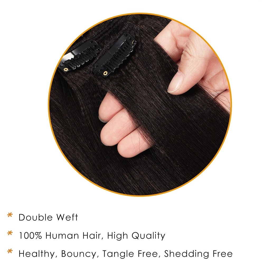 Невидимые толстые прямые накла – обзор и цена Seamless Clip In Hair Extensions Human Hair