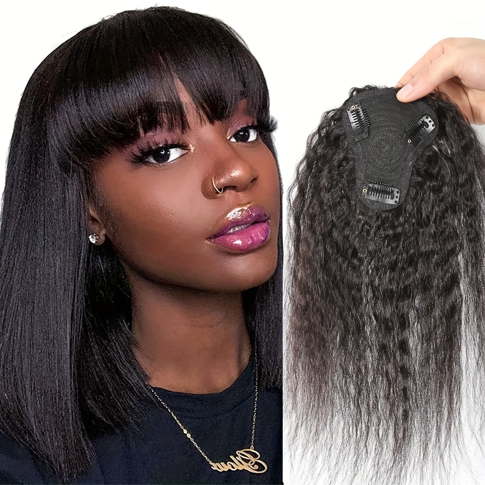 Кудрявые прямые волосы-топпер  – обзор и цена Hair Bundles